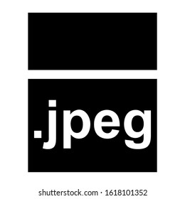 jpeg file icon isolated sign symbol vector illustration - high quality black style vector icons
