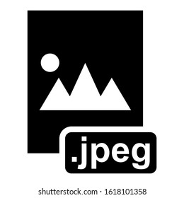 jpeg file icon isolated sign symbol vector illustration - high quality black style vector icons
