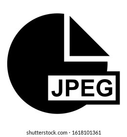 jpeg file icon isolated sign symbol vector illustration - high quality black style vector icons
