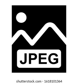 jpeg file icon isolated sign symbol vector illustration - high quality black style vector icons
