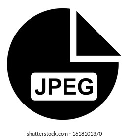 jpeg file icon isolated sign symbol vector illustration - high quality black style vector icons
