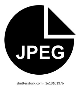 jpeg file icon isolated sign symbol vector illustration - high quality black style vector icons
