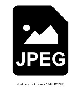 jpeg file icon isolated sign symbol vector illustration - high quality black style vector icons
