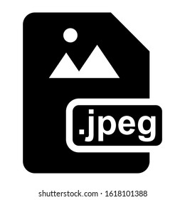 jpeg file icon isolated sign symbol vector illustration - high quality black style vector icons
