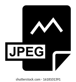 jpeg file icon isolated sign symbol vector illustration - high quality black style vector icons
