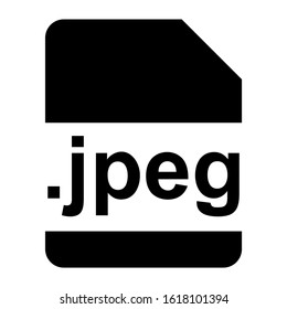 jpeg file icon isolated sign symbol vector illustration - high quality black style vector icons
