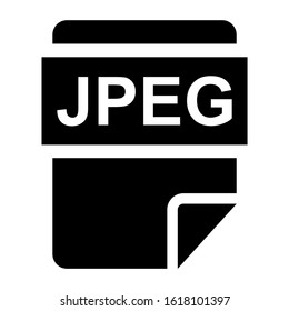 jpeg file icon isolated sign symbol vector illustration - high quality black style vector icons
