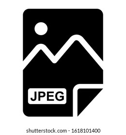 jpeg file icon isolated sign symbol vector illustration - high quality black style vector icons
