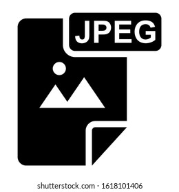 jpeg file icon isolated sign symbol vector illustration - high quality black style vector icons
