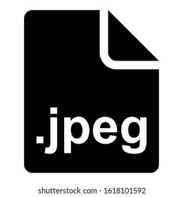 jpeg file icon isolated sign symbol vector illustration - high quality black style vector icons
