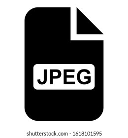 jpeg file icon isolated sign symbol vector illustration - high quality black style vector icons
