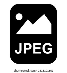 jpeg file icon isolated sign symbol vector illustration - high quality black style vector icons
