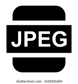 jpeg file icon isolated sign symbol vector illustration - high quality black style vector icons
