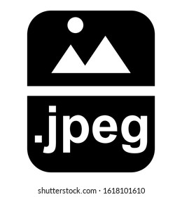 jpeg file icon isolated sign symbol vector illustration - high quality black style vector icons
