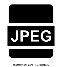 jpeg file icon isolated sign symbol vector illustration - high quality black style vector icons
