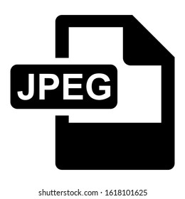 jpeg file icon isolated sign symbol vector illustration - high quality black style vector icons
