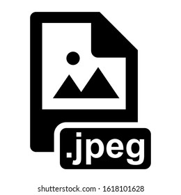 jpeg file icon isolated sign symbol vector illustration - high quality black style vector icons
