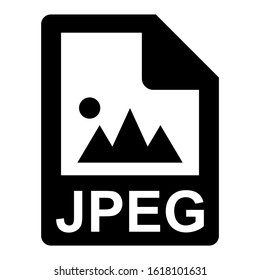 jpeg file icon isolated sign symbol vector illustration - high quality black style vector icons
