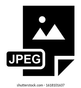 jpeg file icon isolated sign symbol vector illustration - high quality black style vector icons
