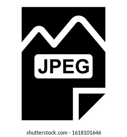 jpeg file icon isolated sign symbol vector illustration - high quality black style vector icons
