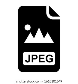 jpeg file icon isolated sign symbol vector illustration - high quality black style vector icons
