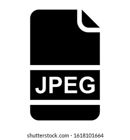 jpeg file icon isolated sign symbol vector illustration - high quality black style vector icons
