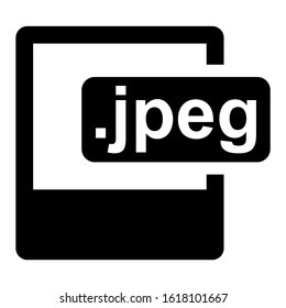 jpeg file icon isolated sign symbol vector illustration - high quality black style vector icons
