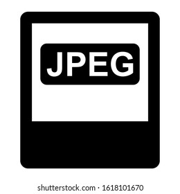 jpeg file icon isolated sign symbol vector illustration - high quality black style vector icons
