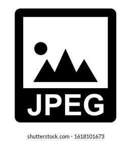 jpeg file icon isolated sign symbol vector illustration - high quality black style vector icons
