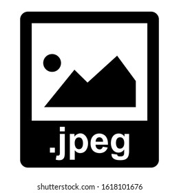 jpeg file icon isolated sign symbol vector illustration - high quality black style vector icons
