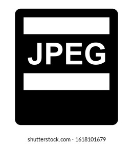 jpeg file icon isolated sign symbol vector illustration - high quality black style vector icons
