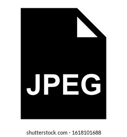 jpeg file icon isolated sign symbol vector illustration - high quality black style vector icons
