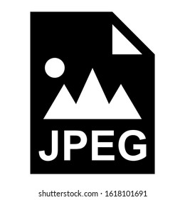 jpeg file icon isolated sign symbol vector illustration - high quality black style vector icons
