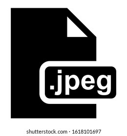 jpeg file icon isolated sign symbol vector illustration - high quality black style vector icons
