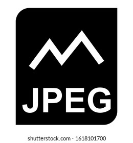 jpeg file icon isolated sign symbol vector illustration - high quality black style vector icons
