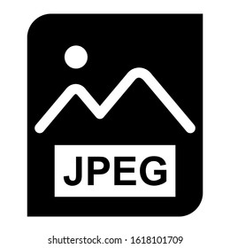 jpeg file icon isolated sign symbol vector illustration - high quality black style vector icons
