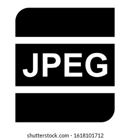 jpeg file icon isolated sign symbol vector illustration - high quality black style vector icons
