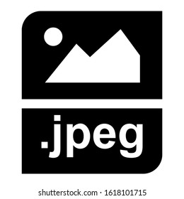 jpeg file icon isolated sign symbol vector illustration - high quality black style vector icons
