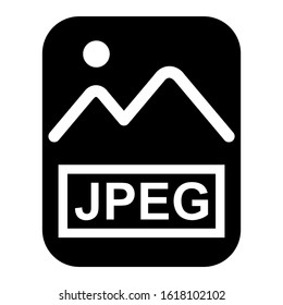 jpeg file icon isolated sign symbol vector illustration - high quality black style vector icons
