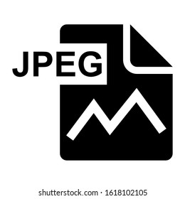 jpeg file icon isolated sign symbol vector illustration - high quality black style vector icons
