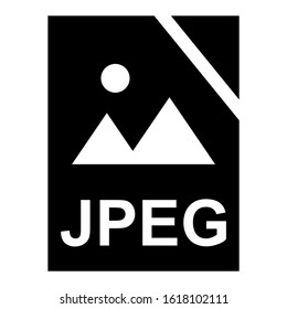 jpeg file icon isolated sign symbol vector illustration - high quality black style vector icons
