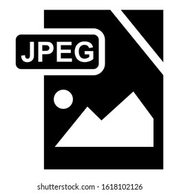 jpeg file icon isolated sign symbol vector illustration - high quality black style vector icons
