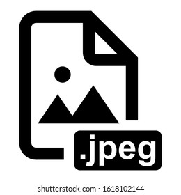 jpeg file icon isolated sign symbol vector illustration - high quality black style vector icons
