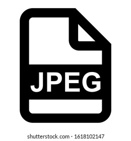 jpeg file icon isolated sign symbol vector illustration - high quality black style vector icons
