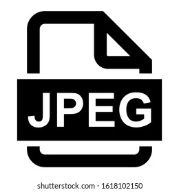 jpeg file icon isolated sign symbol vector illustration - high quality black style vector icons
