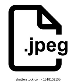 jpeg file icon isolated sign symbol vector illustration - high quality black style vector icons
