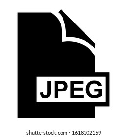 jpeg file icon isolated sign symbol vector illustration - high quality black style vector icons
