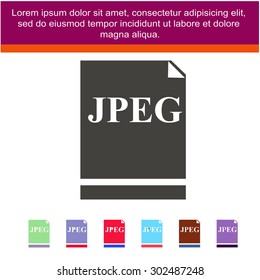jpeg file icon vector