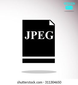 jpeg file icon vector