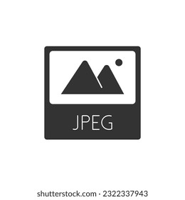 JPEG File Icon Vector Design.